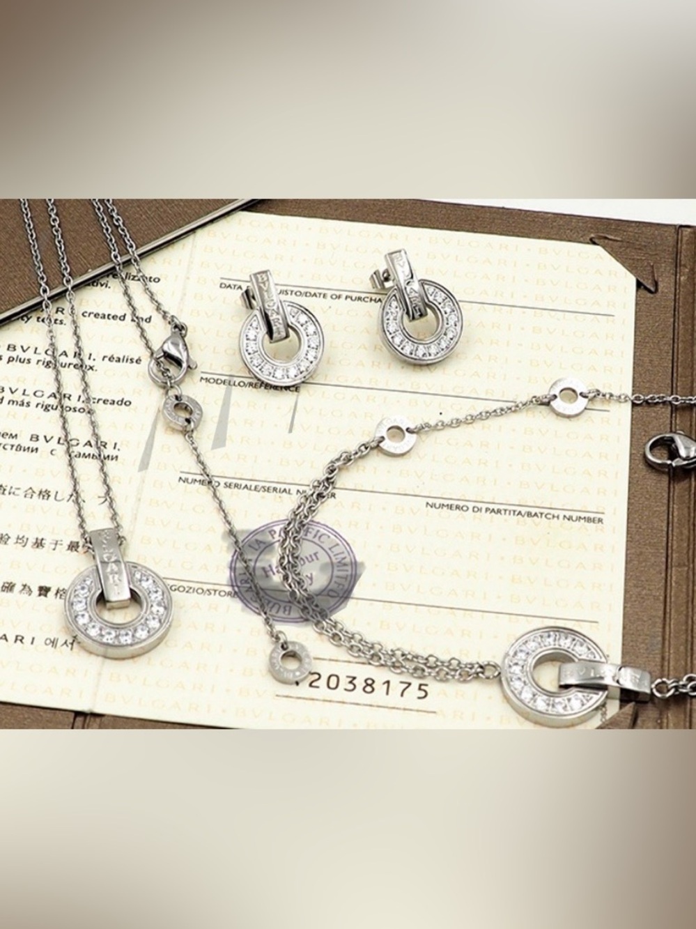 Bracelet, Earrings,Necklace set Roman Numerals Designer inspired Fashion Jewelry